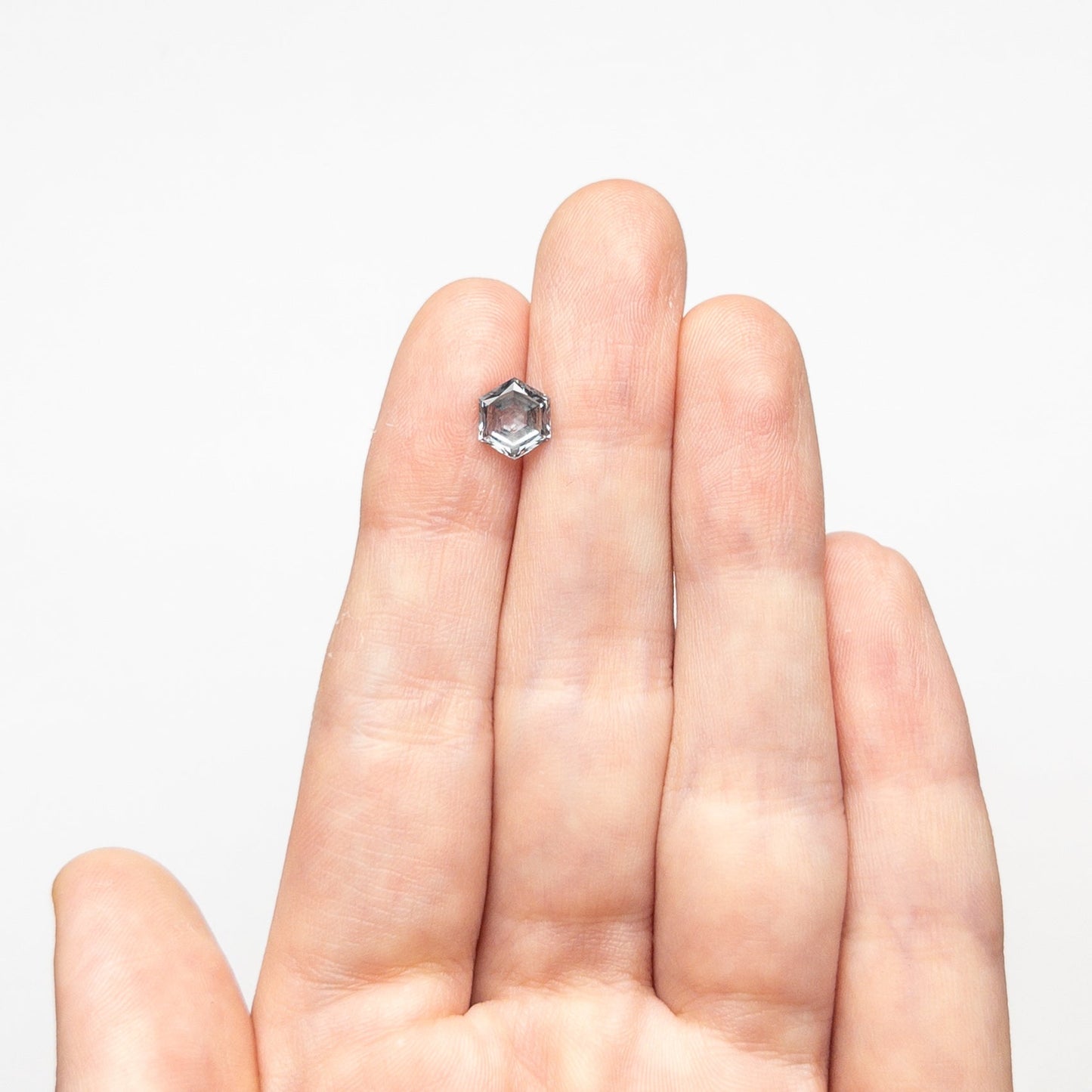 1.35ct 7.09x6.15x3.76mm Hexagon Step Cut Sapphire 23670-04