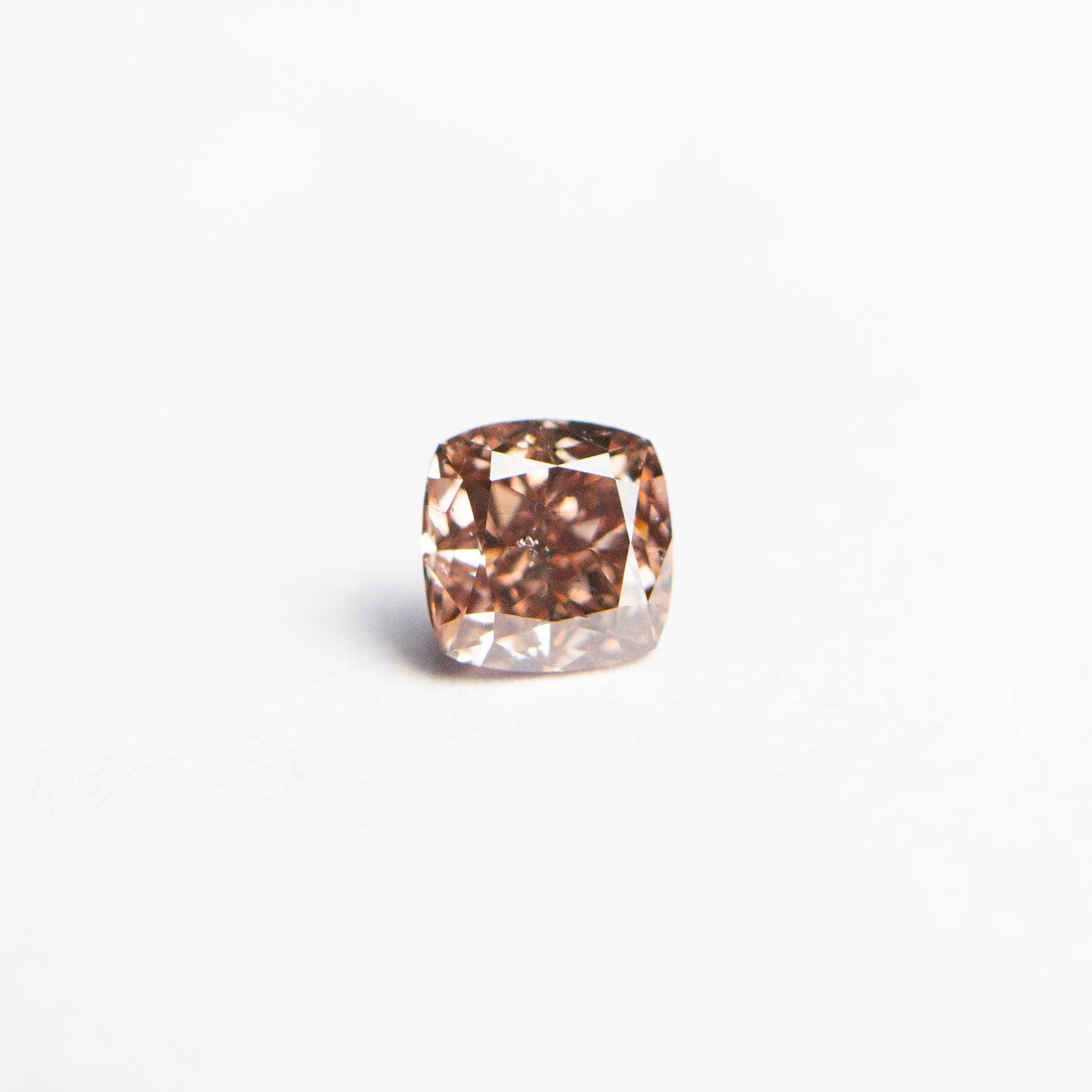 0.30ct 3.74x3.69x2.49mm GIA SI2 Fancy Deep Brownish Orangy Pink Cushion Brilliant 🇦🇺 24104-01