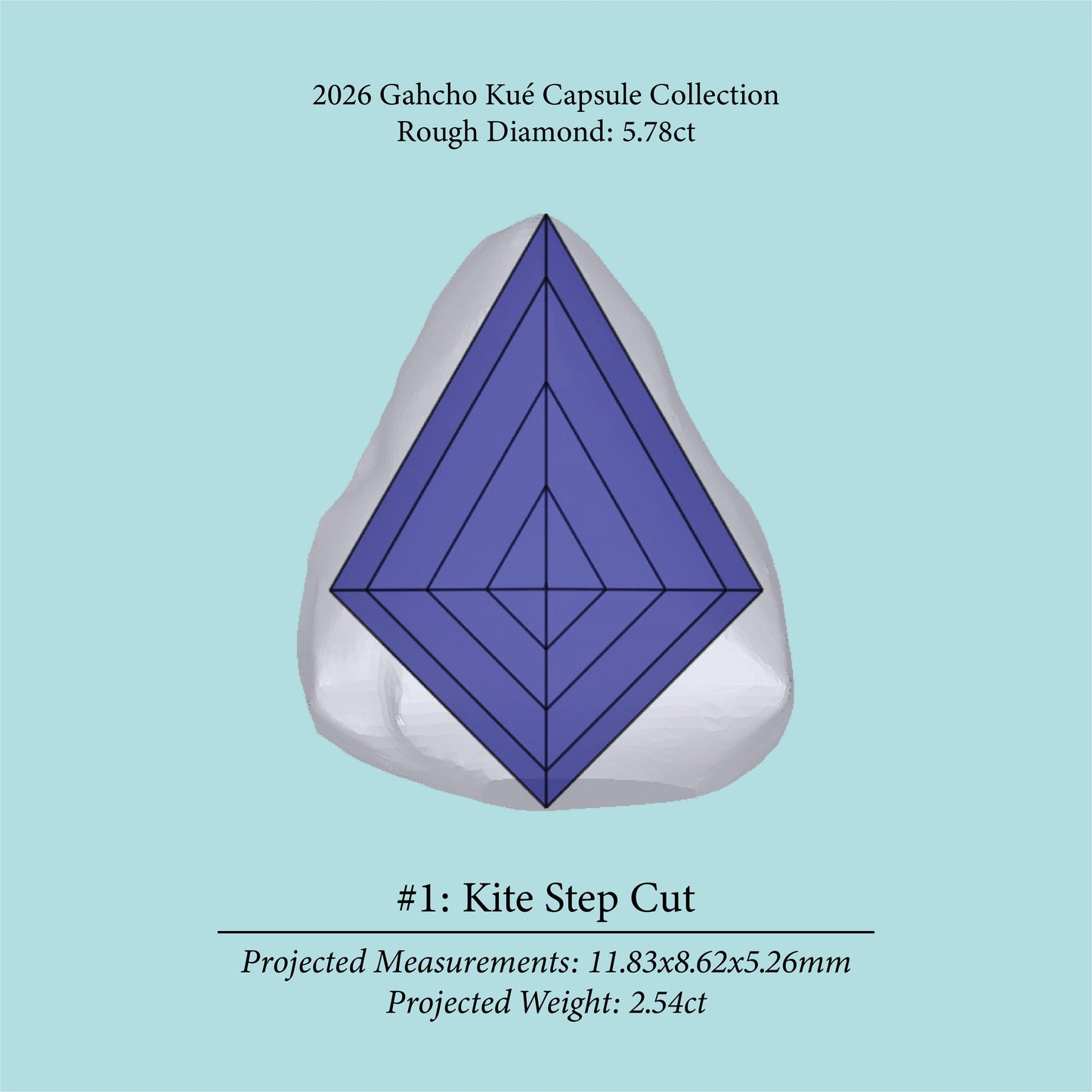 5.78ct VS2 C2 Pre-Cut Canadian Champagne Diamond 27941
