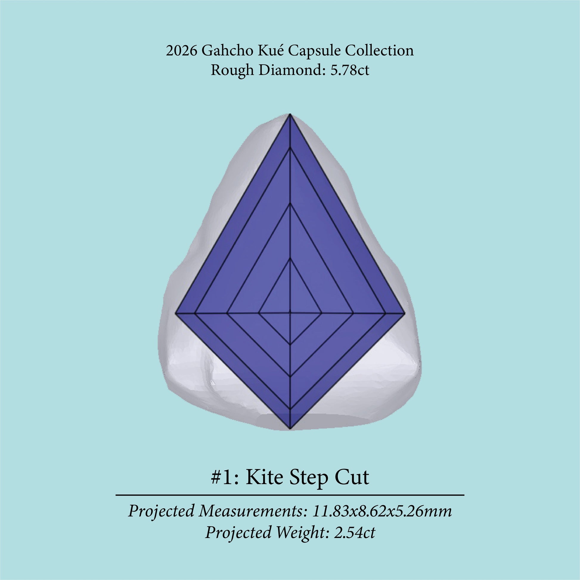 5.78ct VS2 C2 Pre-Cut Canadian Champagne Diamond 27941