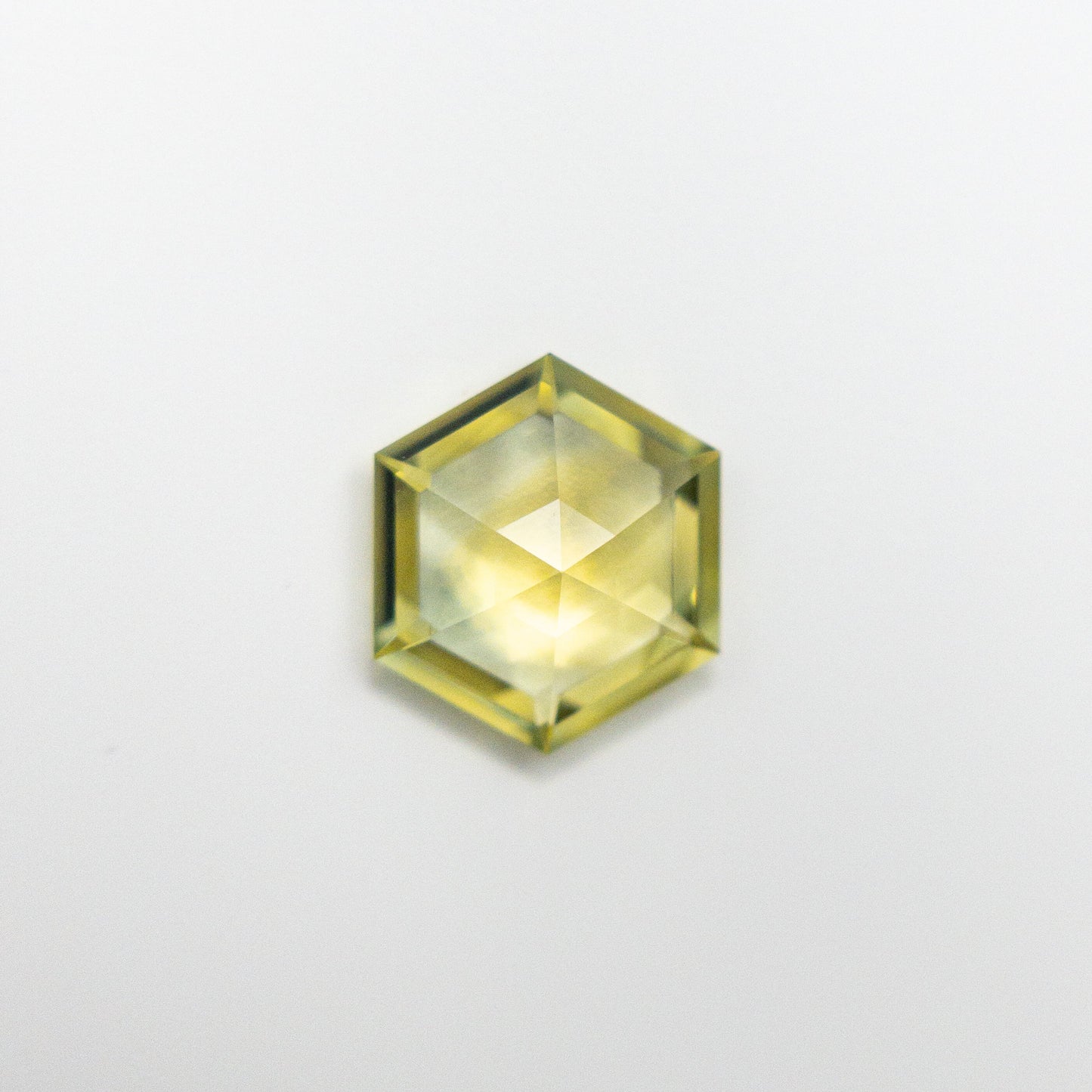 0.75ct 6.72x5.84x2.44mm Hexagon Step Cut Sapphire 19874-01