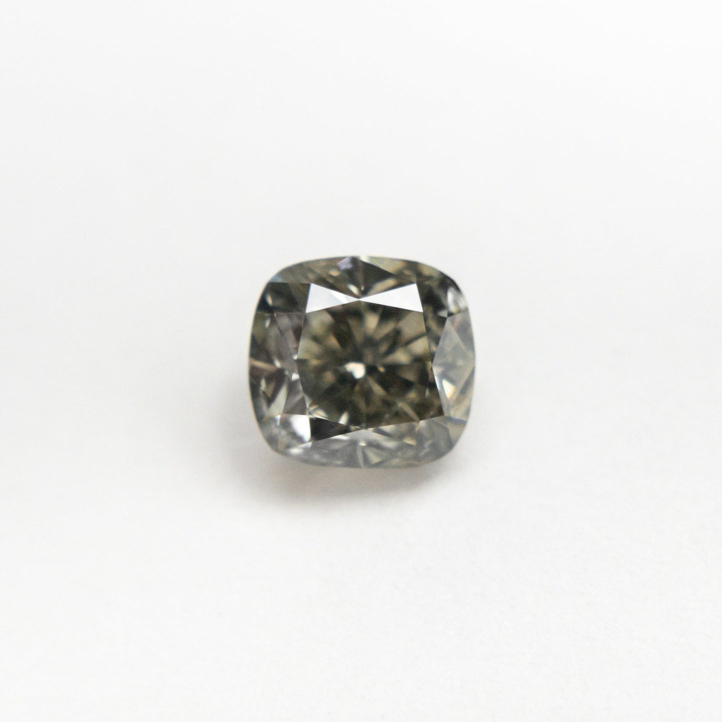 1.01ct 5.22x5.59x3.90mm Fancy Grey Cushion Brilliant 19913-02