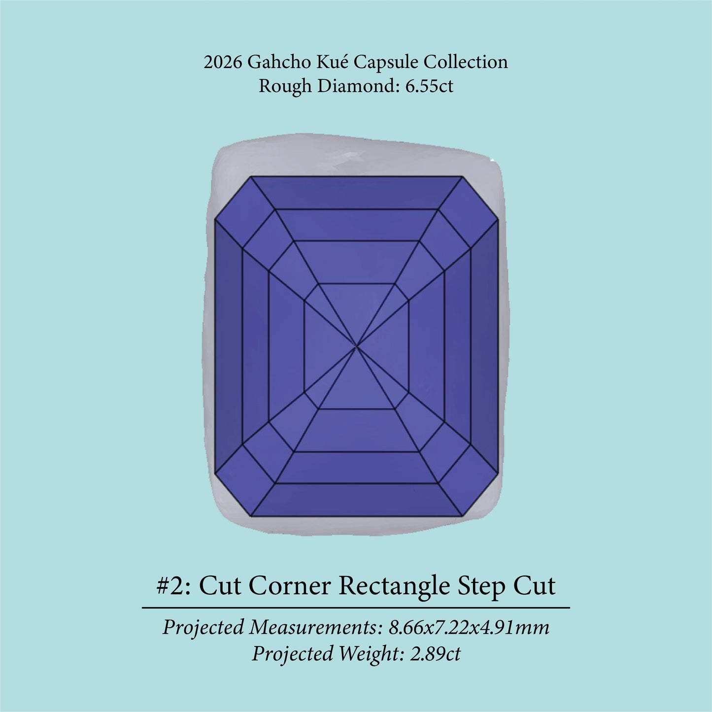 6.55ct VVS2 L Pre-Cut Canadian Champagne Diamond 27940