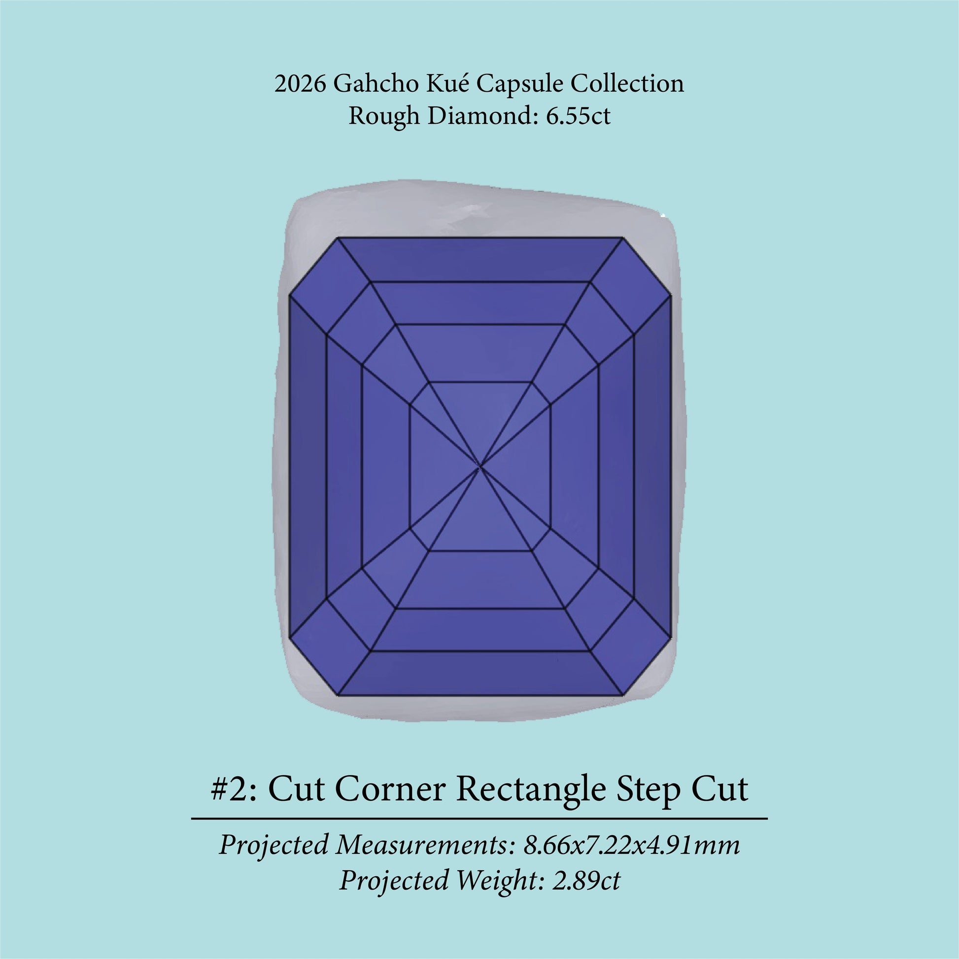 6.55ct VVS2 L Pre-Cut Canadian Champagne Diamond 27940