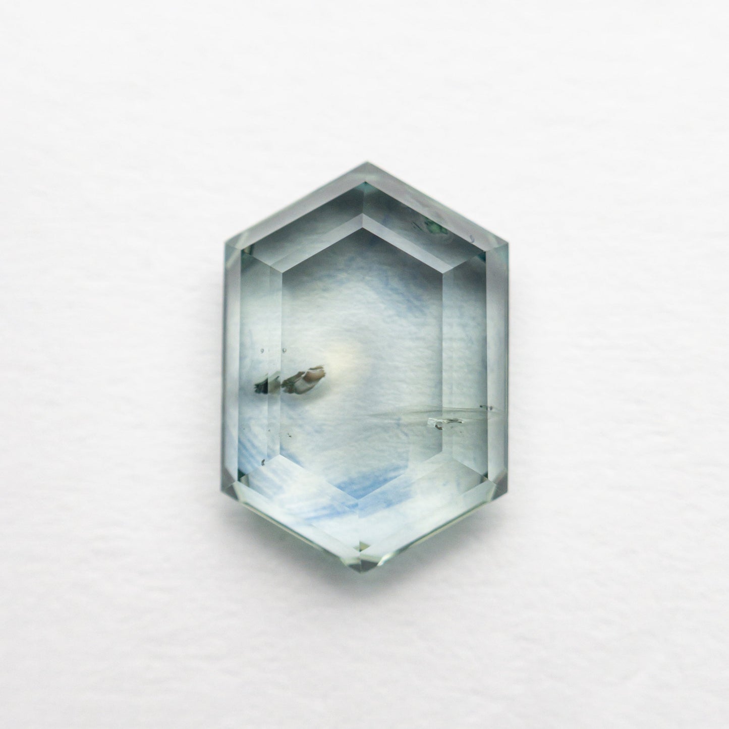 2.38ct 9.55x6.61x3.05mm Hexagon Portrait Cut Sapphire 23469-01