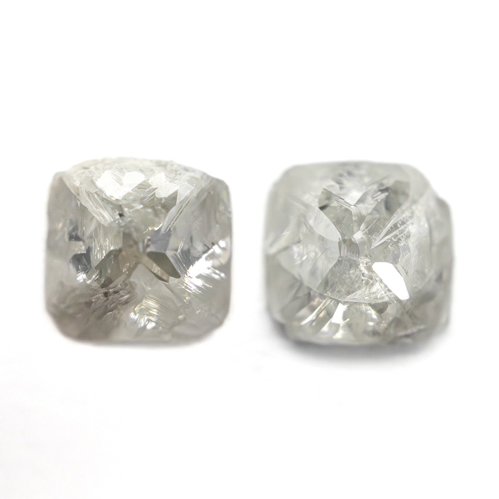 3.22cttw 2pc 6.67x6.61x4.21mm 7.10x7.30x4.48mm Polished Raw Diamond Matching Pair 🇨🇦 27959-01