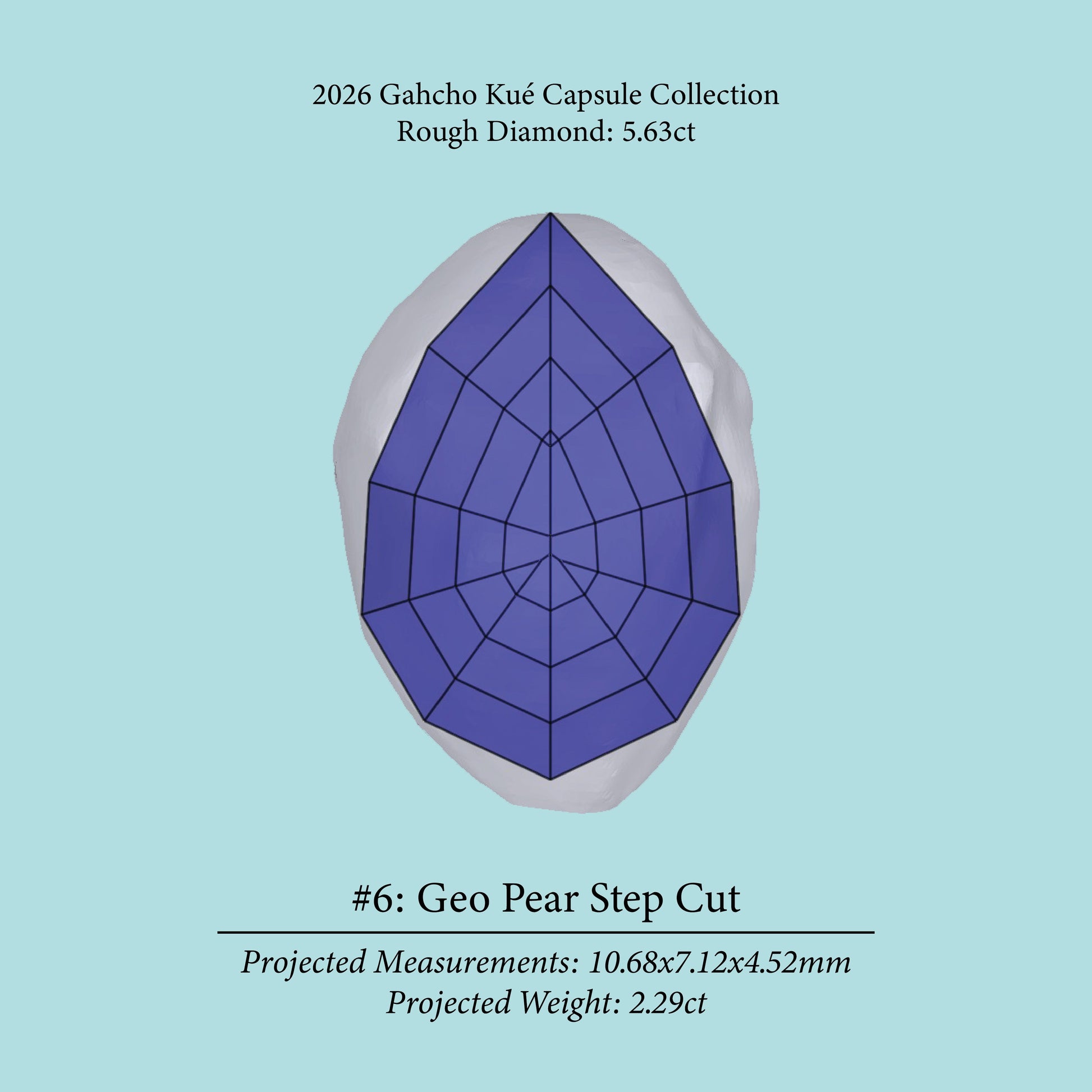 5.63ct VVS2 C2 Pre-Cut Canadian Champagne Diamond 27943