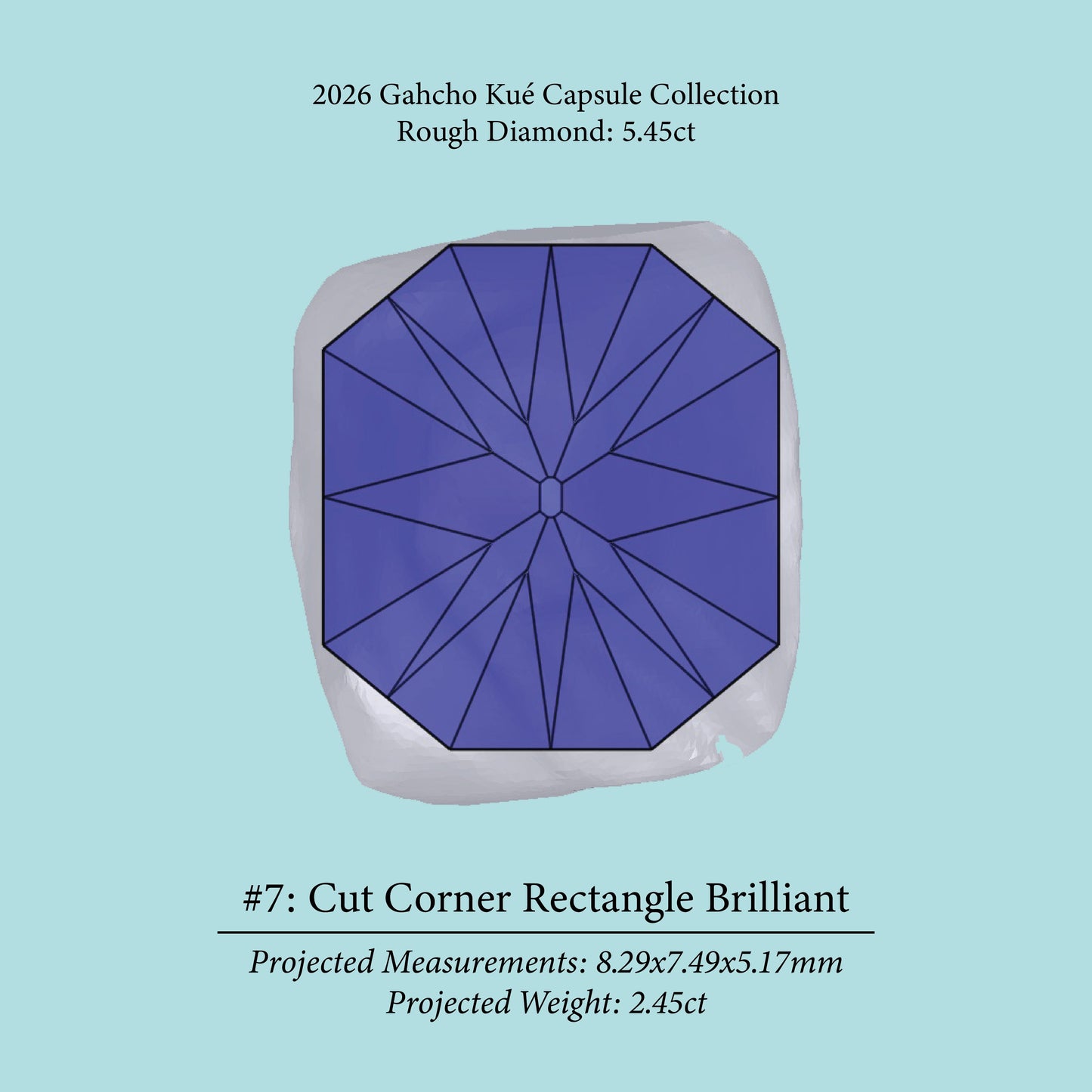 5.45ct VVS2 C2 Pre-Cut Canadian Champagne Diamond 27942
