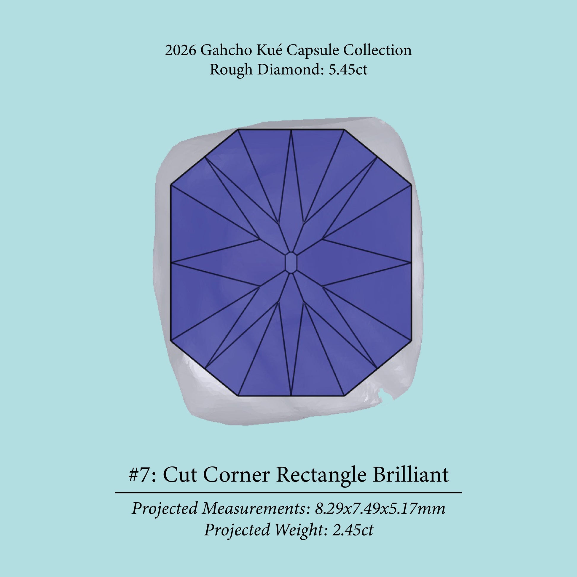 5.45ct VVS2 C2 Pre-Cut Canadian Champagne Diamond 27942