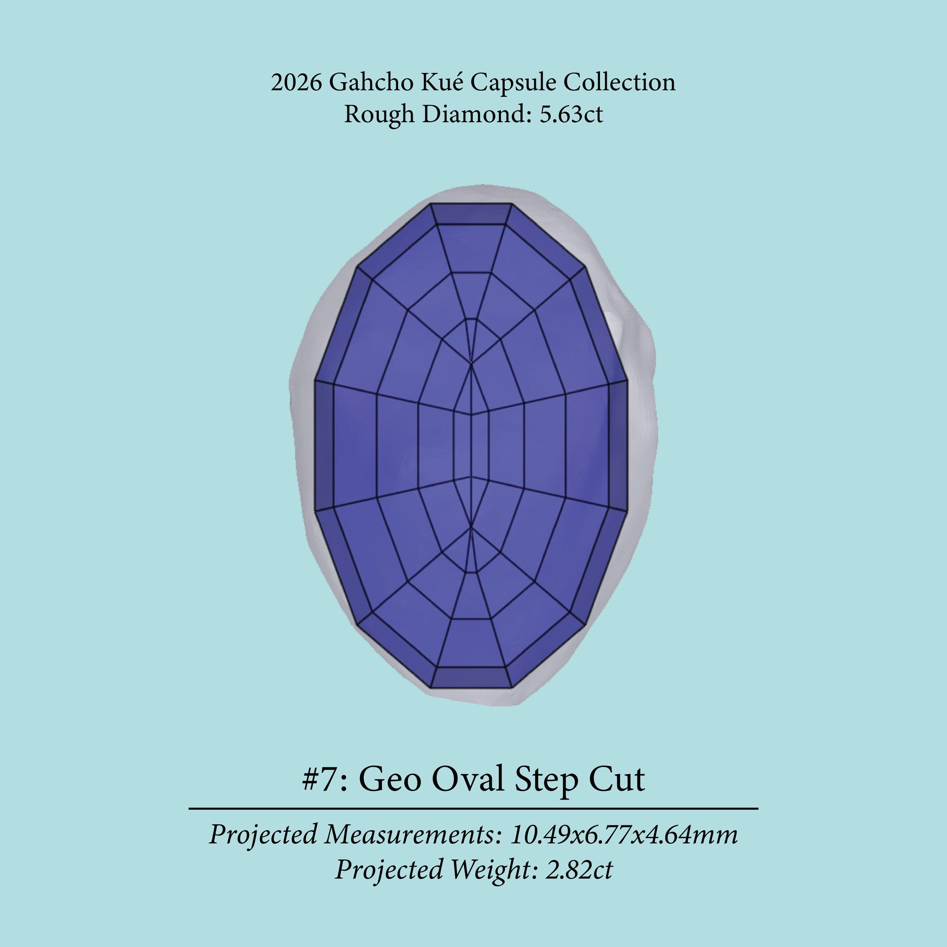 5.63ct VVS2 C2 Pre-Cut Canadian Champagne Diamond 27943