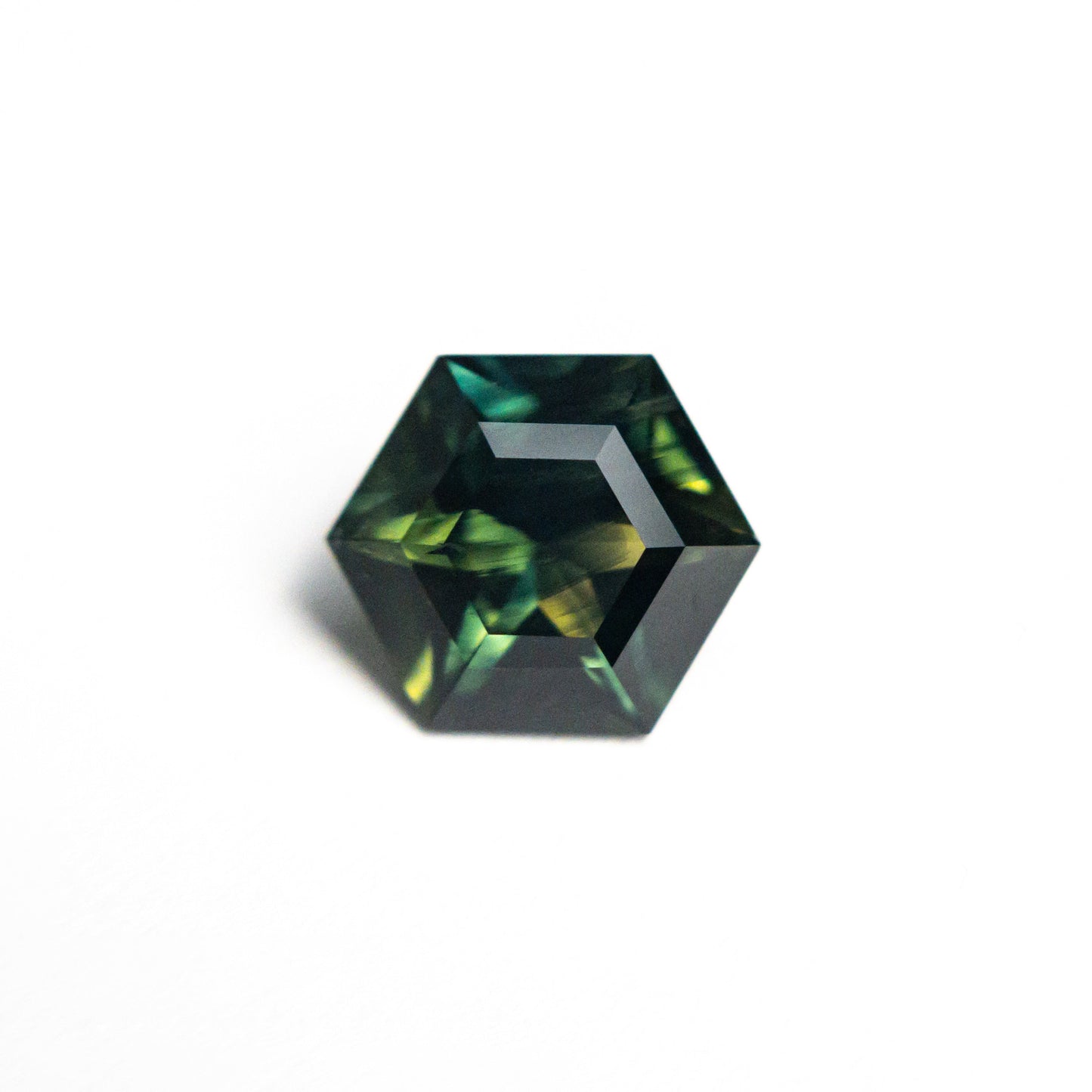 1.52ct 7.68x6.70x4.22mm Hexagon Step Cut Sapphire 25384-02
